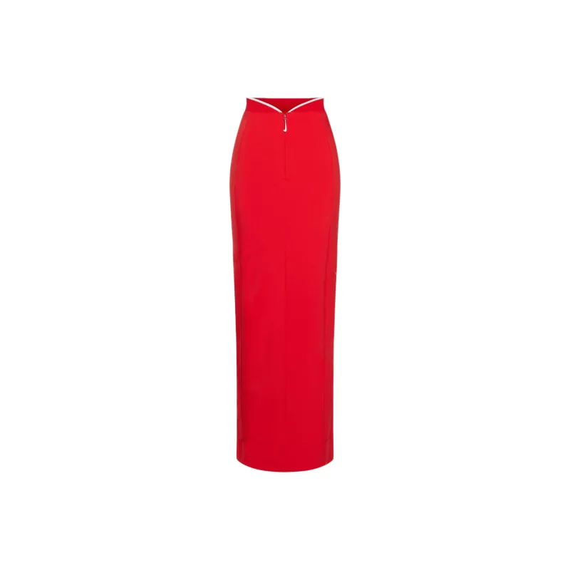 Jacquemus X Nike Long Skirt Dark Red-0