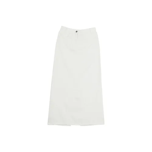 A21 Casual Long Skirts Women's Ecru