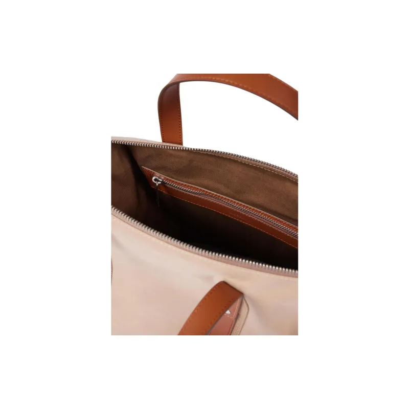 Paul Smith Polyester Tote Bag, Shopping Bag, Shoulder Bag, Crossbody Bag, Handbag Unisex Beige & Brown-6