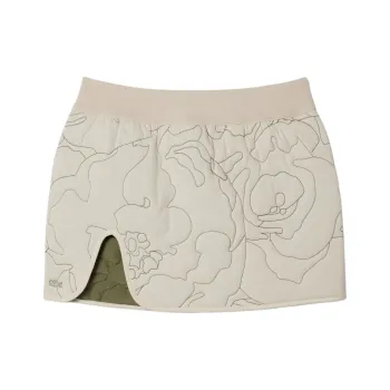 LACOSTE Casual Short Skirts Women's White/Khaki Green
