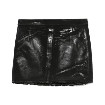 Rick Owens DRKSHDW Coated Mini Skirt