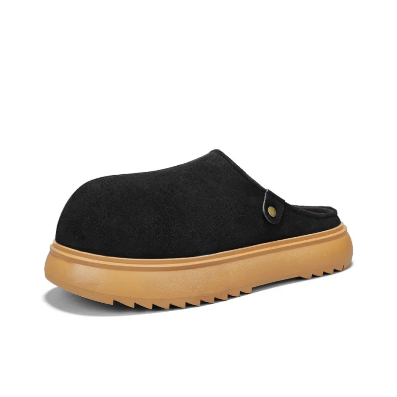 TEXWOOD Rubber Sole Quiet Abrasion Resistant Slip Resistant Closed Toe Slippers Men's Box-2