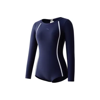Anta One piece Swimsuit Women's Navy Blue
