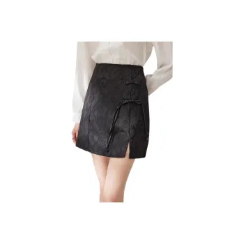 Like The Age Of Water Casual Short Skirts Women's Black