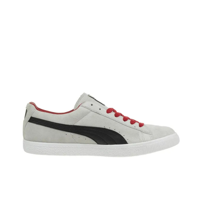 PUMA Clyde Script Anti Slip Wear Resistant Low Top Skateboard Shoes Men's Gray-1