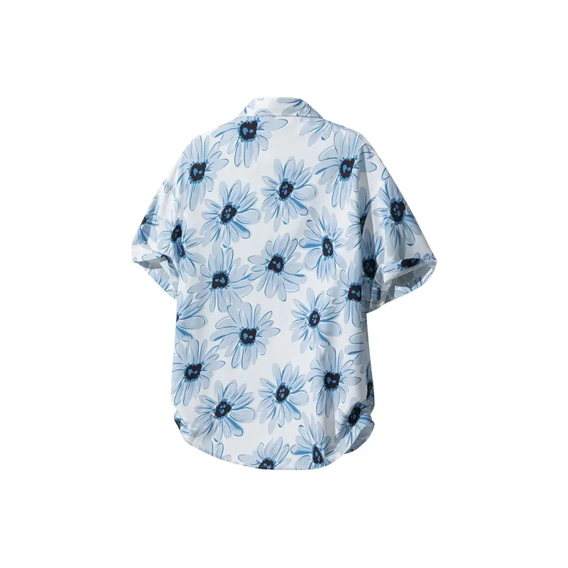 UF9193 Shirts Unisex Blue Melody Seedling Floral-1