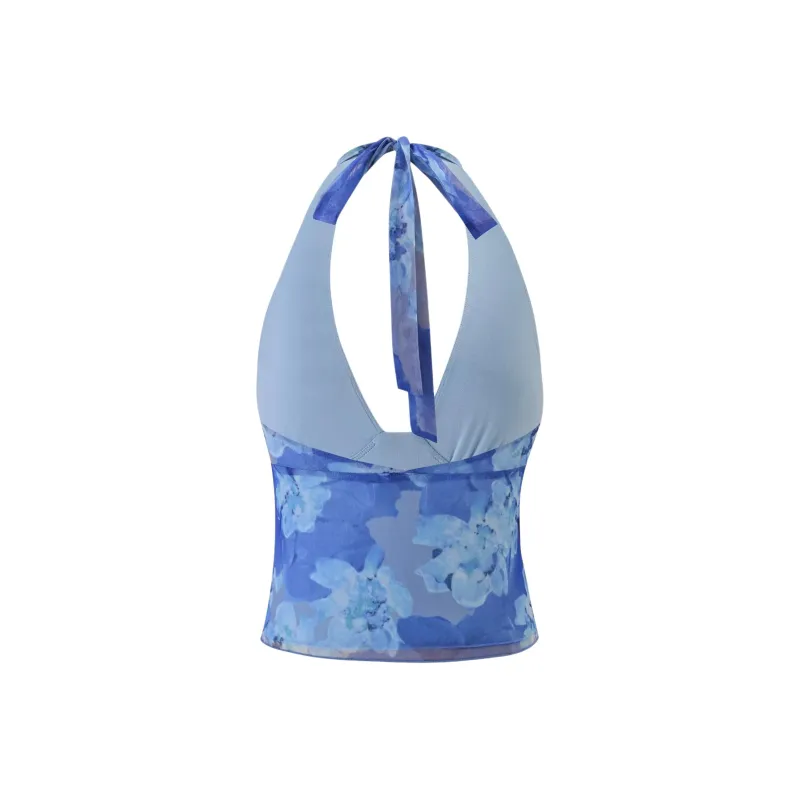 Tiger Mist Tank Tops Women's Blue-1