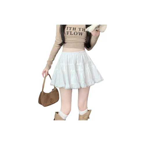 Flowers In Water Casual Short Skirts Women's