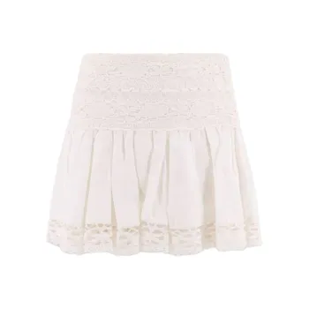 ISABEL MARANT ETOILE Violana Flared Mini Laced Skirt