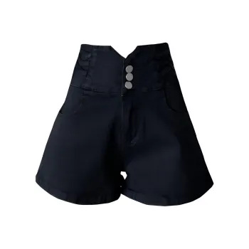 Concubine Zhu Denim Shorts Women's Black
