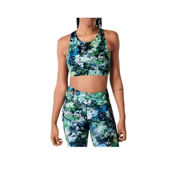 Sweaty Betty Sports Underwear Women's Green Textured Print