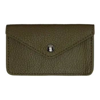 Lemaire Goatskin Card Holder Unisex Khaki
