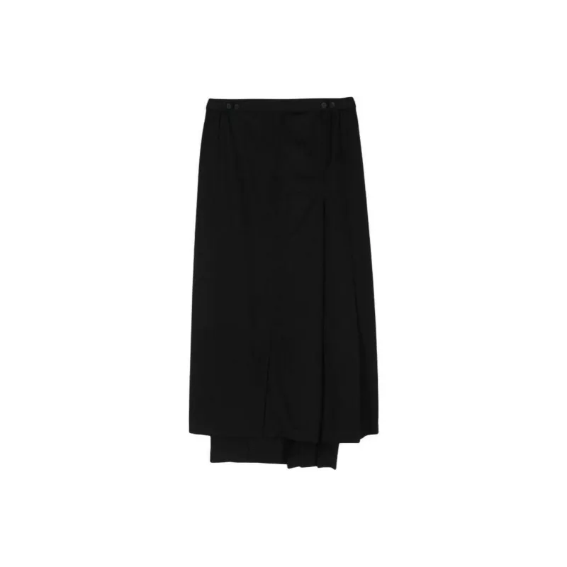 Yohji Yamamoto Casual Long Skirt Women's Black-0