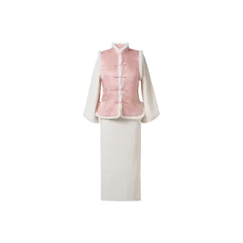 Red Colored Clothes Cheongsam Women's