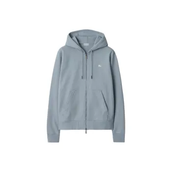 Burberry Knight Stamp Cotton Zip up Hoodie