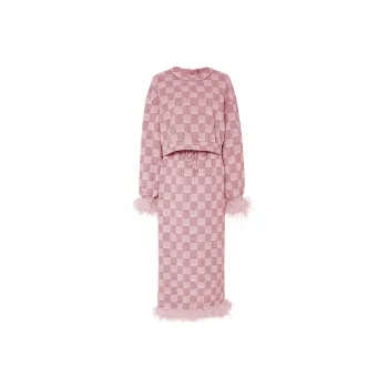 Duffy Fashion Skirt Set Women's Light Pink
