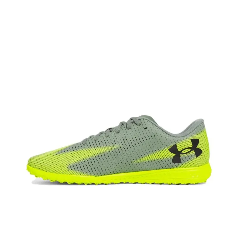 Under Armour Anti Slip Wear Resistant Soccer Shoes Men's Green Gray-0