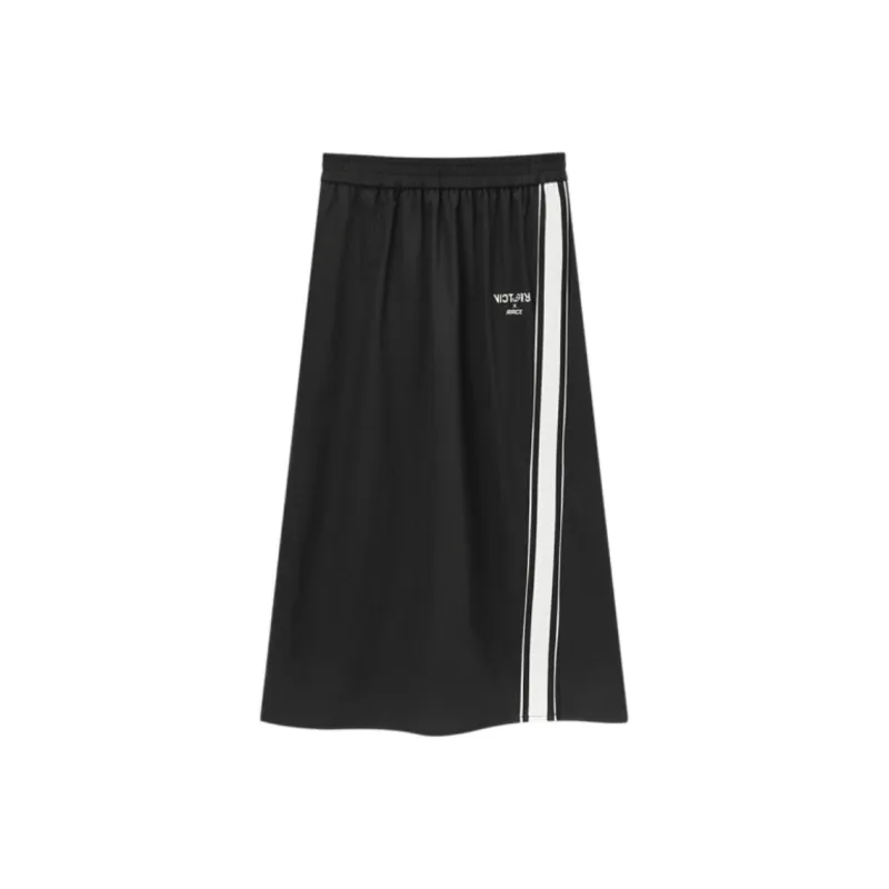 EICHITOO Casual Long Skirts Women's Black Trim-0