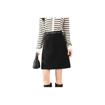 Still Quiet Casual Short Skirts Women's Elegant Black