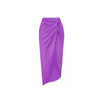 SKIMS SIGNATURE SWIM SARONG SKIRT Swim Dresses & Skirts Women's VIOLET/Violet