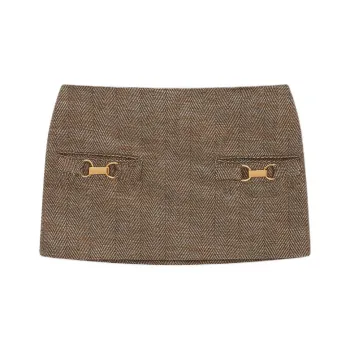 Stella McCartney Casual Short Skirts Women's Umber