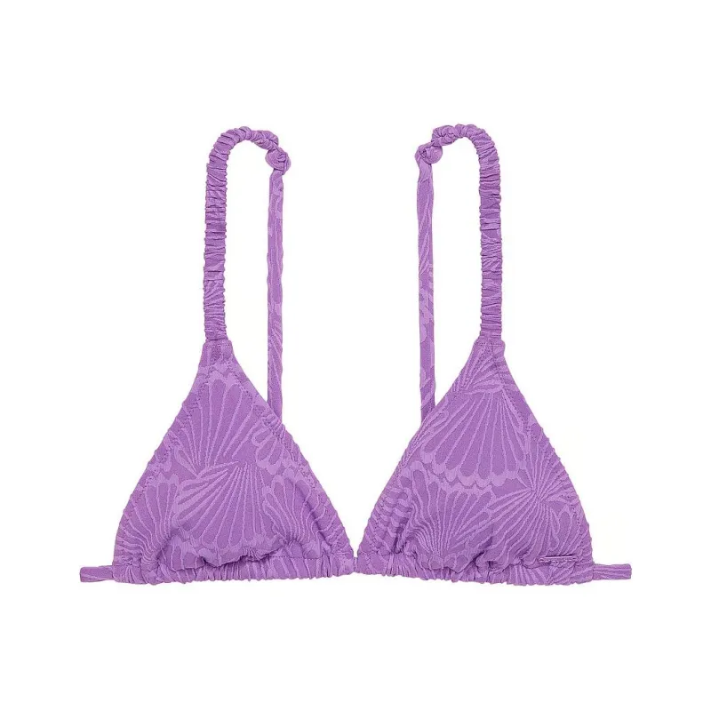 Victoria's Secret PINK SCRUNCHIE TRIANGLE BIKINI TOP / Glazed Violet Bikini Women's Violet-0