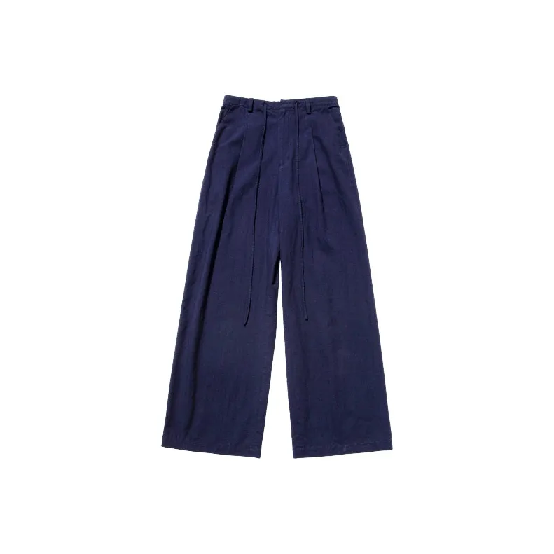 UNRETRO Casual Pants Women's Navy Blue-0