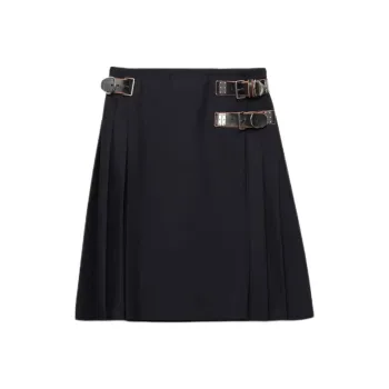 PRADA Pleated Midi Skirt
