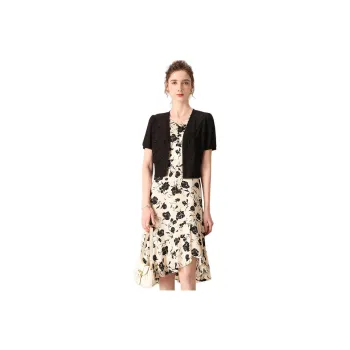 FENHONGMALI Skirt Set Women's Black