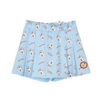 Skechers Casual Short Skirts Women's Blue Base Beverage Pattern All Over Print 165