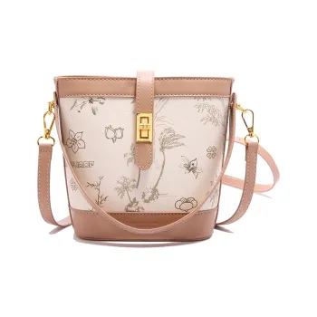 TOUTSEUL YOLO PU One Shoulder Handbag Women's White/Khaki/Brown