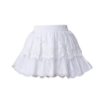GOSO Casual Short Skirts Women's White