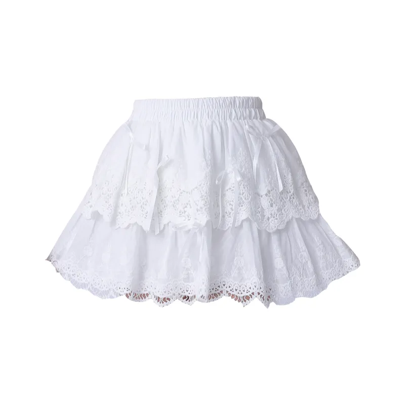 GOSO Casual Short Skirts Women's White-0