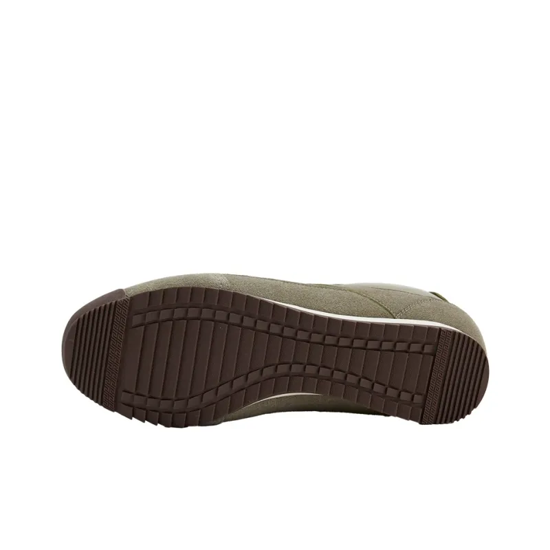 URBAN REVIVO Low Top Casual Shoes Men's Green-3