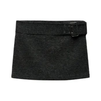 ZARA Casual Short Skirts Women's Carbon Gray