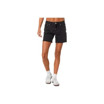 Edikted Tomboy Low Rise Denim Shorts Denim Shorts Women's