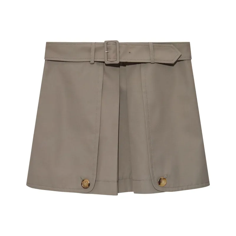 MOSCHINO Belted Mini Skirt-0