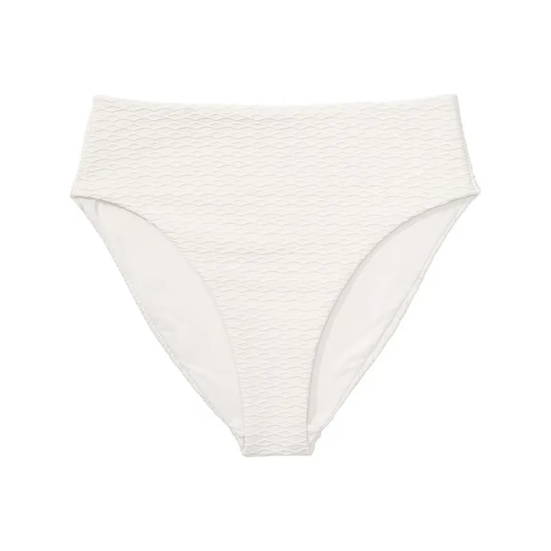 Victoria's Secret PINK Mix & Match High-Waist Full-Coverage Bikini Bottom/CW Swimming Shorts Women's Coconut White-0
