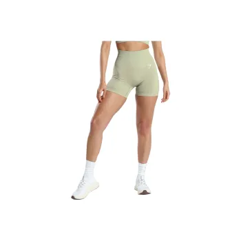 GYMSHARK VITAL SEAMLESS 2.0 SHORTS Sports Shorts Women's Light Sage Green With Greyish Limestone