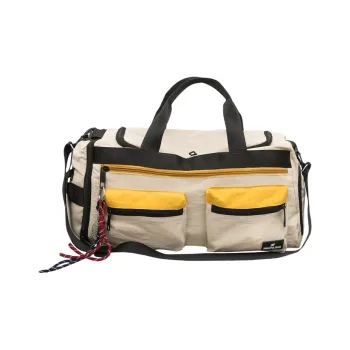 GOBLIN SHARKS 1759 Nylon Travel Bag Unisex Khaki/Black