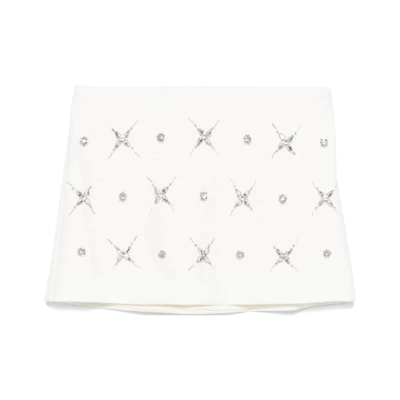 PINKO Crystal embellished Mini Skirt-0