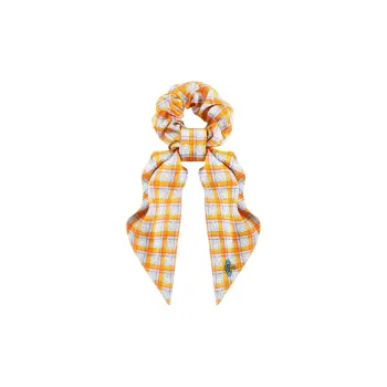 Vivienne Westwood Silk Hair Tie Unisex Yellow