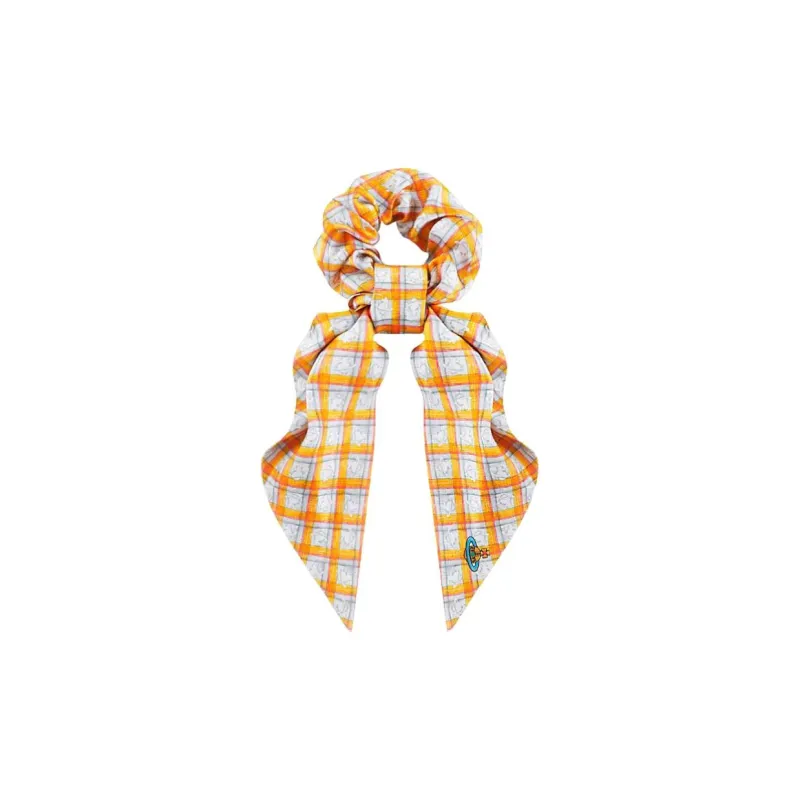 Vivienne Westwood Silk Hair Tie Unisex Yellow-0
