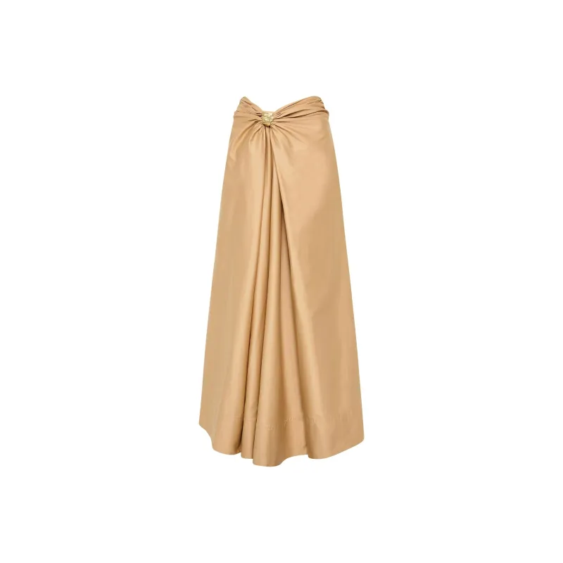 Aje Casual Long Skirts Women's Sandy Brown-0