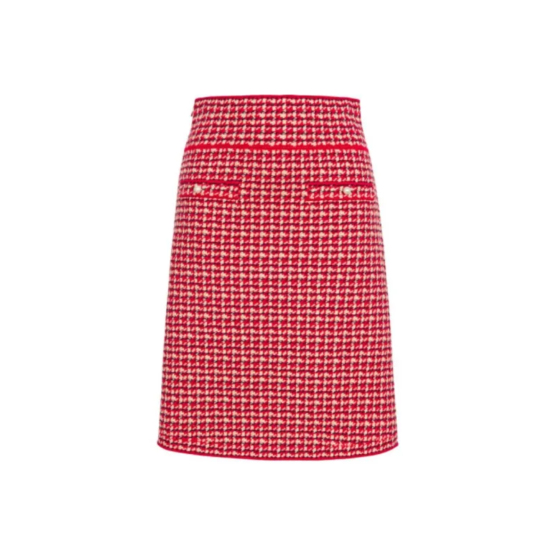 Sandro Casual Long Skirt Women's Red-0