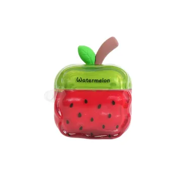 Wei Xin Apple AirPods 4/2/3/4th Generation/AirPods Pro/Pro 2 TPU Wave Edge Watermelon Pendant Headphone Cases