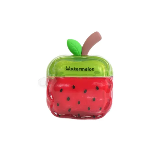 Wei Xin Apple AirPods 4/2/3/4th Generation/AirPods Pro/Pro 2 TPU Wave Edge Watermelon Pendant Headphone Cases