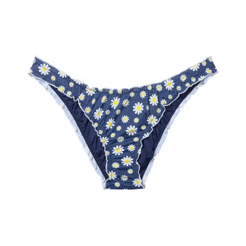 Victoria's Secret PINK BY FRANKIES BIKINIS HUDSON BIKINI BOTTOM / SD Swimming Shorts Women's Blue