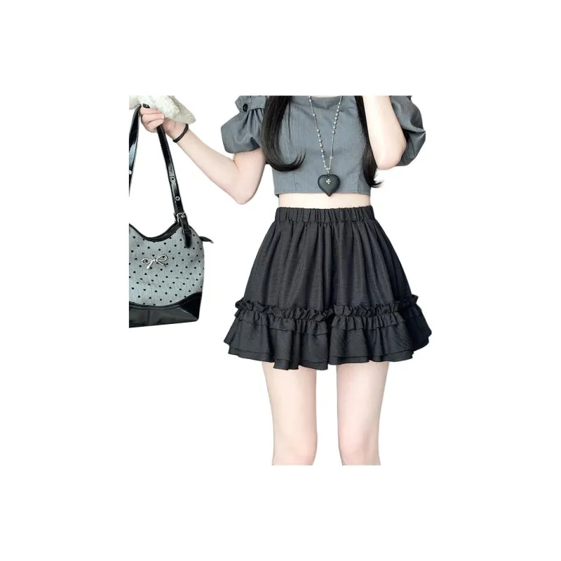Flowers In Water Casual Short Skirts Women's-5