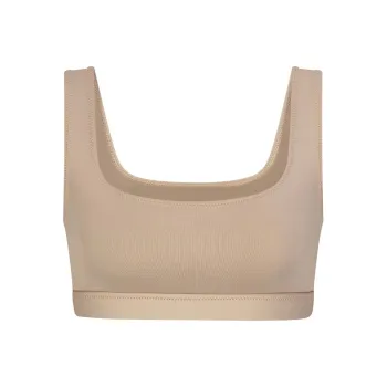 Skims Jelly Sheer Scoop Neck Bralette Clay